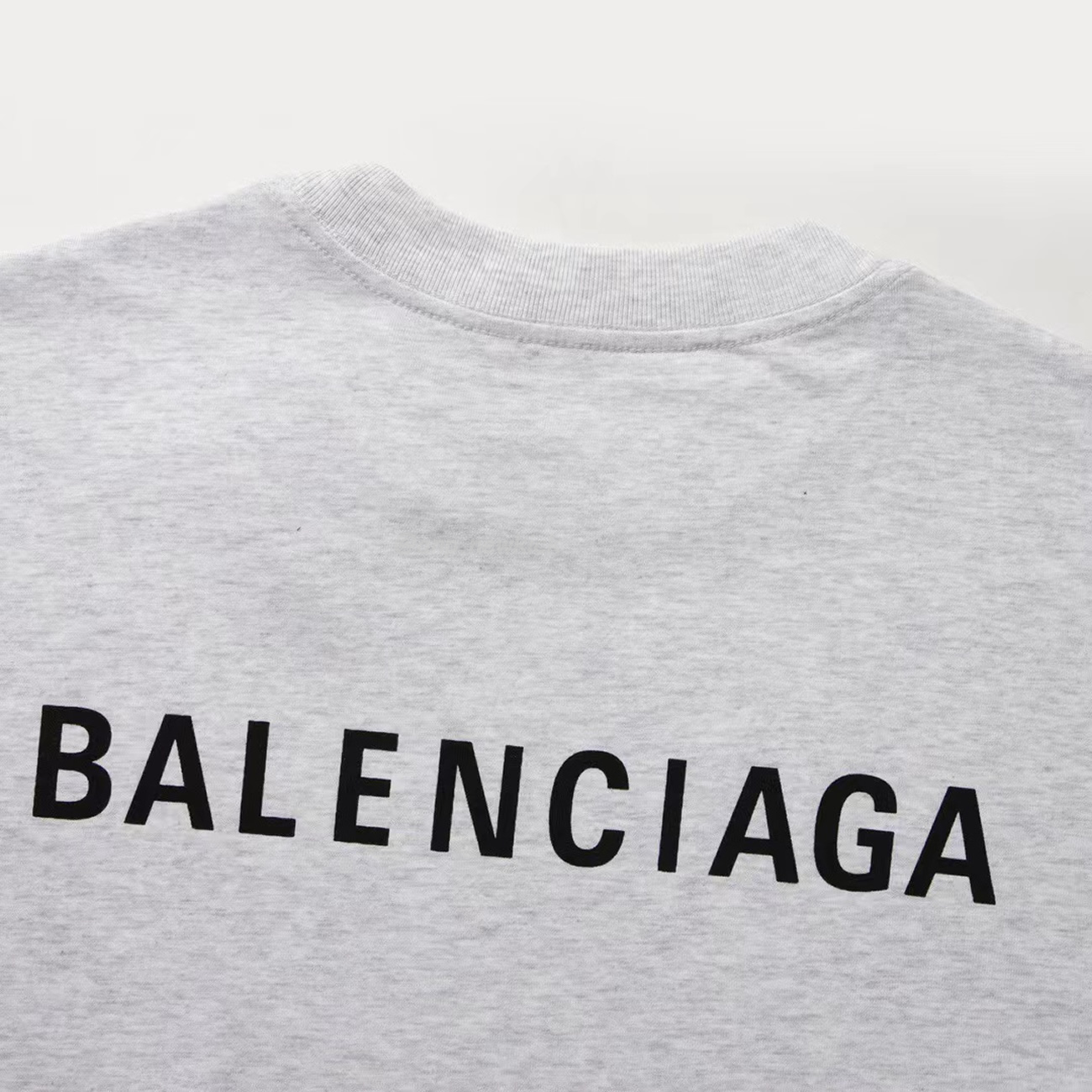 Balenciaga Logo T Shirt Grey (4) - newkick.org